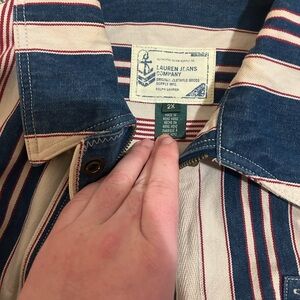 Vintage Ralph Lauren Jeans Company Striped Sailing Jacket